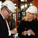 24 November: The Crown Princess opens the world's first prototype of a power plant based on osmotic power from salt water (Photo: C. Poppe, Scanpix).